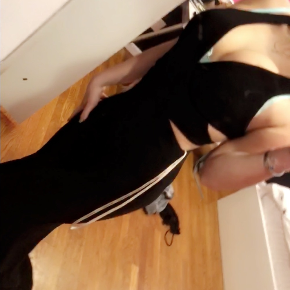 Black long prom dress